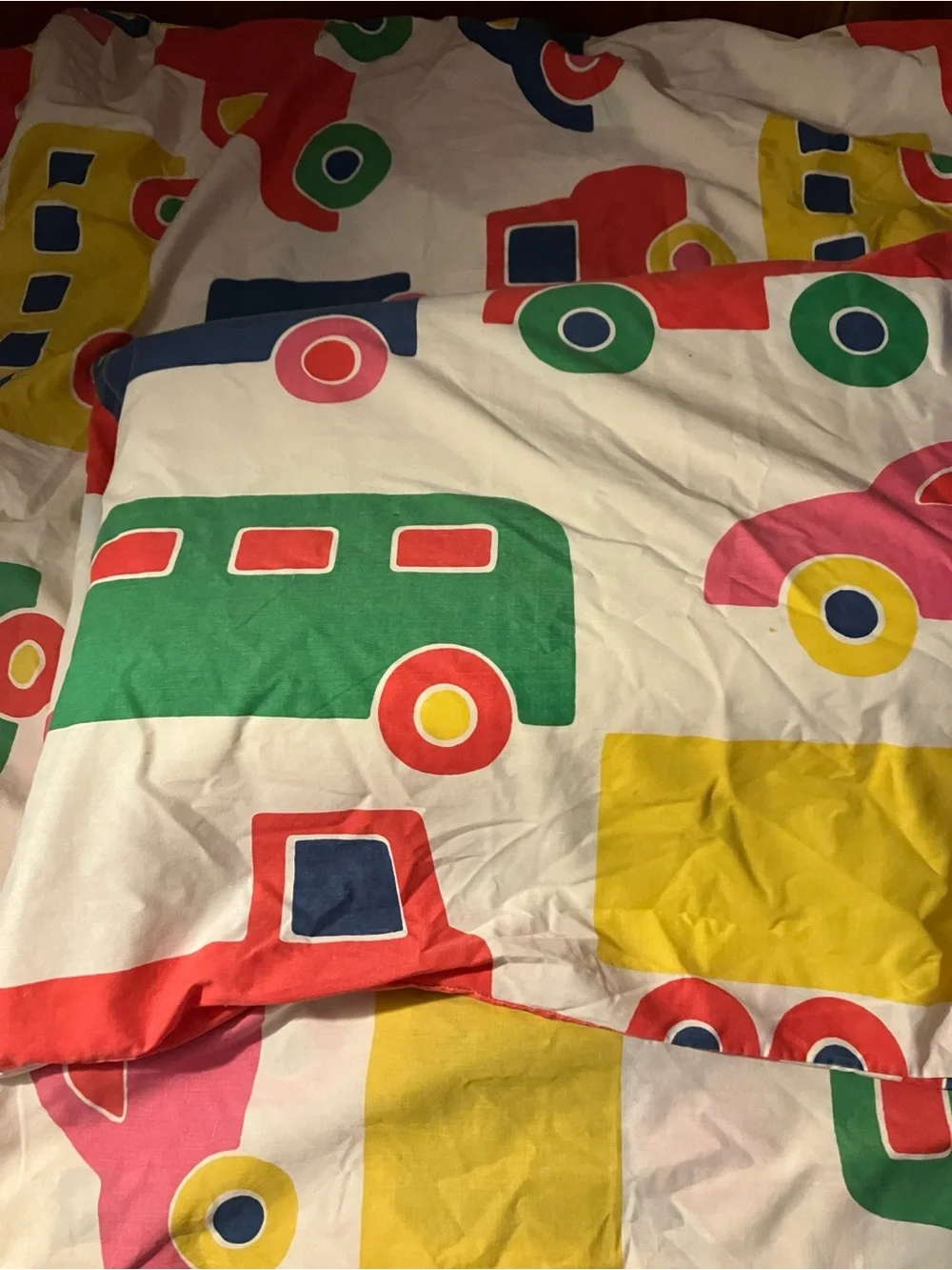 marimekko Bo Boo Dan Rivers Vintage 70s/80s Sheets Duvet Pillowcase Cars & Truck